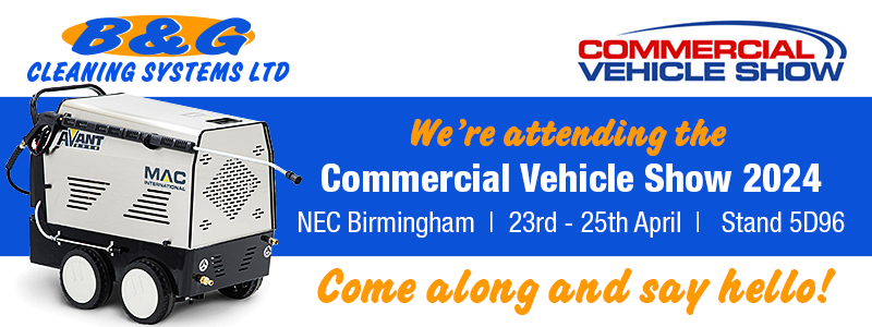 B & G Cleaning Systems To Exhibit with Mac International at the Commercial Vehicle Show