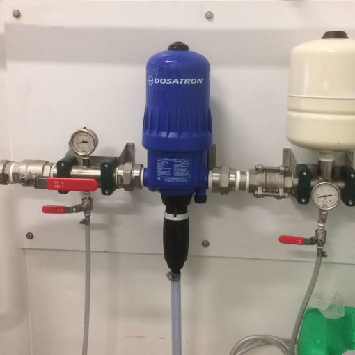 Dosatron installed in pipework