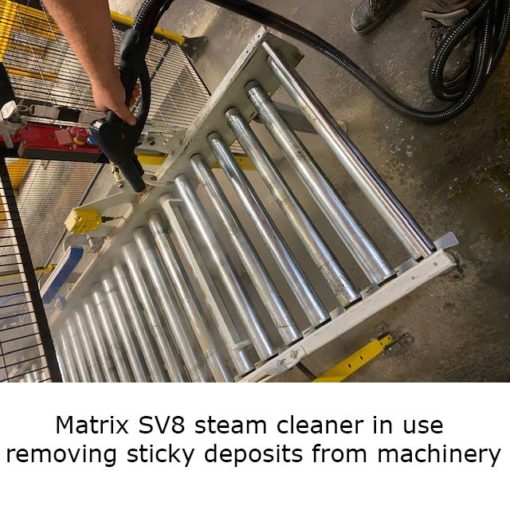 Matrix SV8 steam cleaner in use