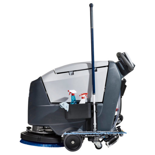 Nilfisk SC500 floor scrubber with tools and accessories