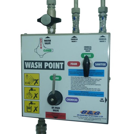 Washpoint foam sanitising unit new control panel design