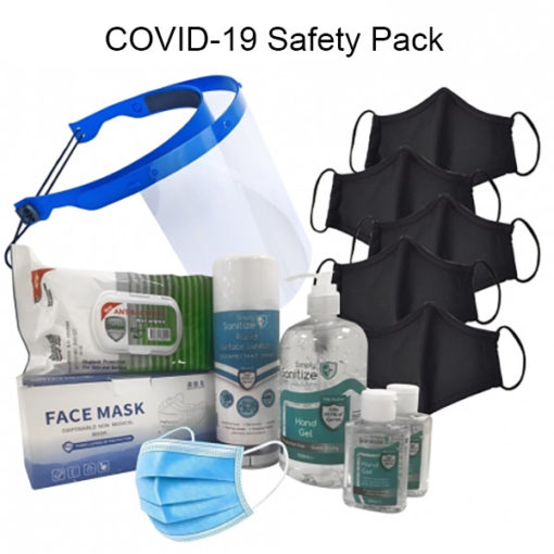 COVID-19 Safety Pack contents