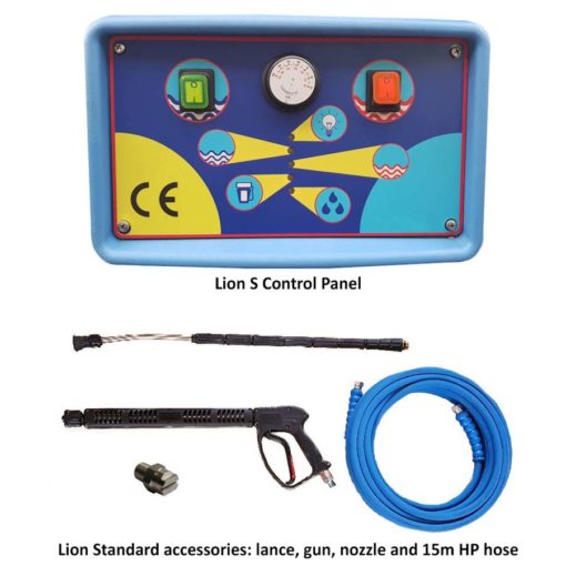 Edge Lion S control panel and accessories