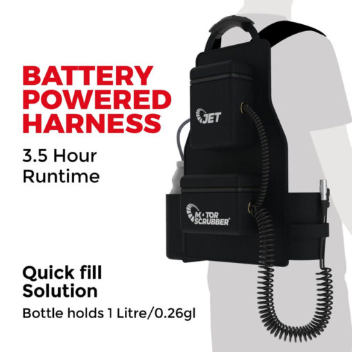 MotorScrubber JET3 battery powered harness
