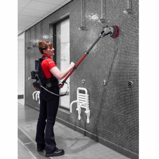 MotorScrubber JET3 in use wall cleaning