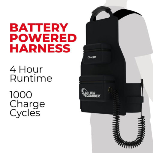 MotorScrubber battery powered harness