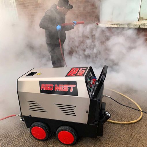 B&G Red Mist steam pressure cleaner removing mould