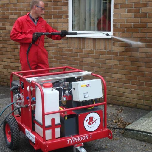 Typhoon Pressure Washer in use