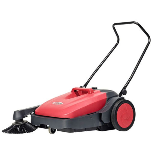 Viper PS480 manual push sweeper left side view